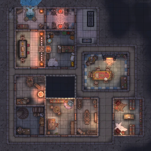 Dungeondraft map of Quest 1 of Heroquest