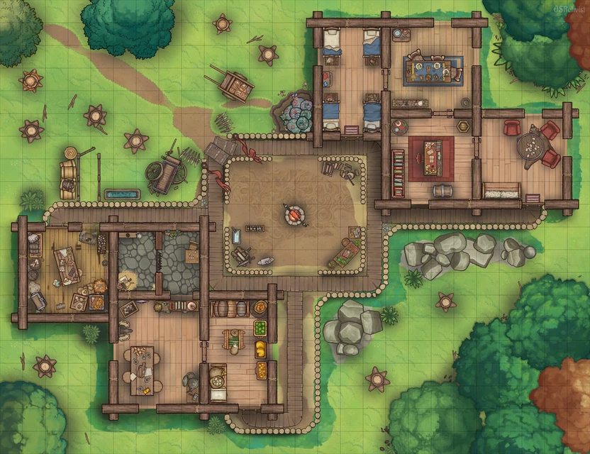 Dungeondraft map of Quest 2 of Heroquest