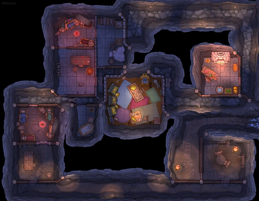 Dungeondraft map of Quest 4 of Heroquest