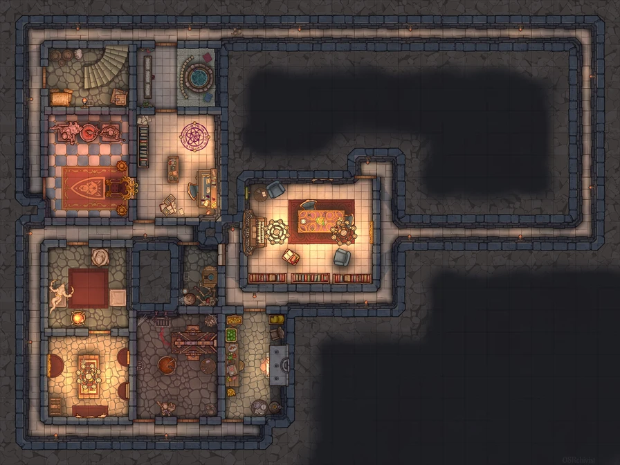 Dungeondraft map of Quest 5 of Heroquest