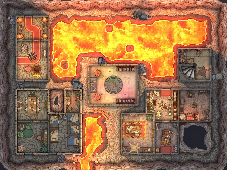 Dungeondraft map of Quest 8 of Heroquest