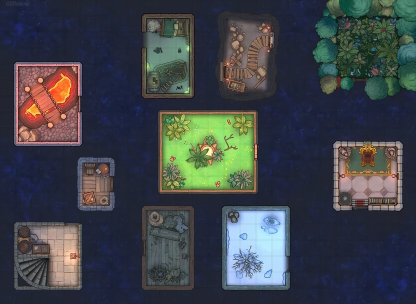 Dungeondraft map of Quest 10 of Heroquest